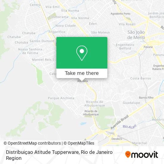 Distribuiçao Atitude Tupperware map