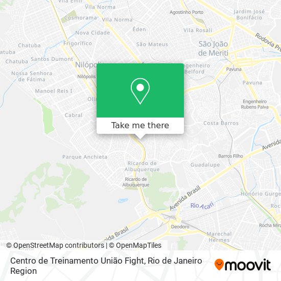 Centro de Treinamento União Fight map