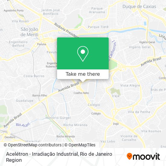 Acelétron - Irradiação Industrial map