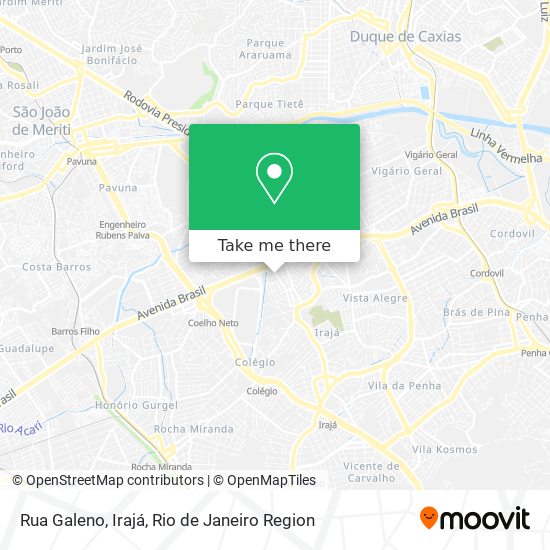 Rua Galeno, Irajá map