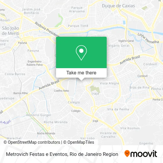 Metrovich Festas e Eventos map