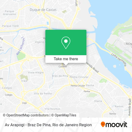 Av Arapogi - Braz De Pina map