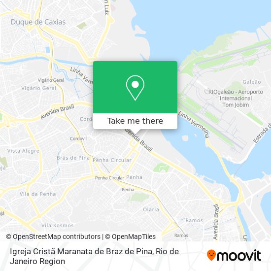 Mapa Igreja Cristã Maranata de Braz de Pina