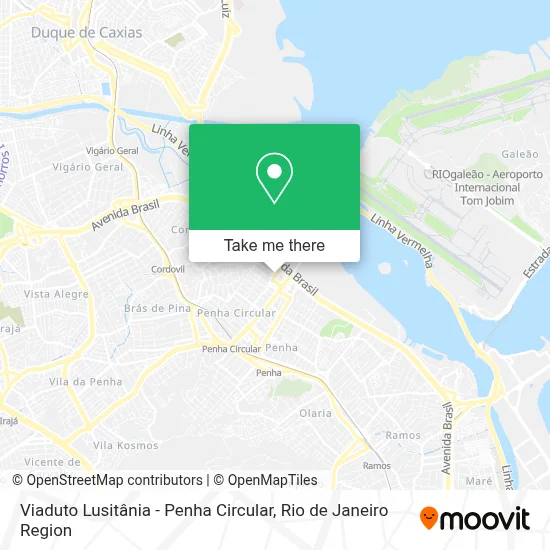 Viaduto Lusitânia - Penha Circular map