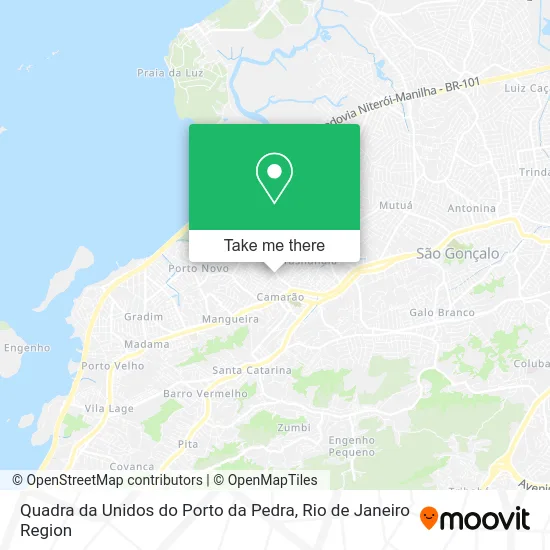 Quadra da Unidos do Porto da Pedra map