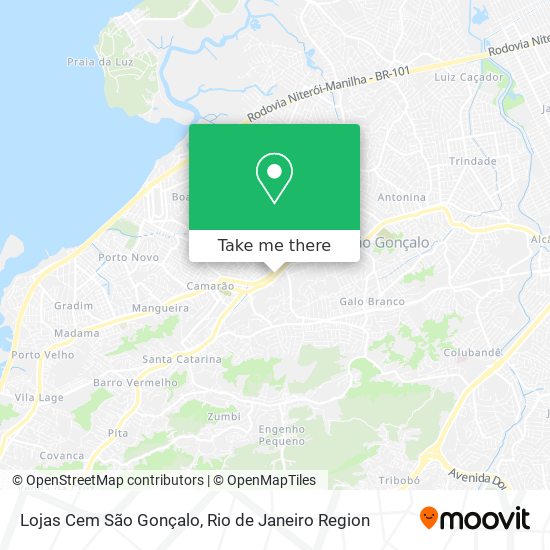 Lojas Cem São Gonçalo map