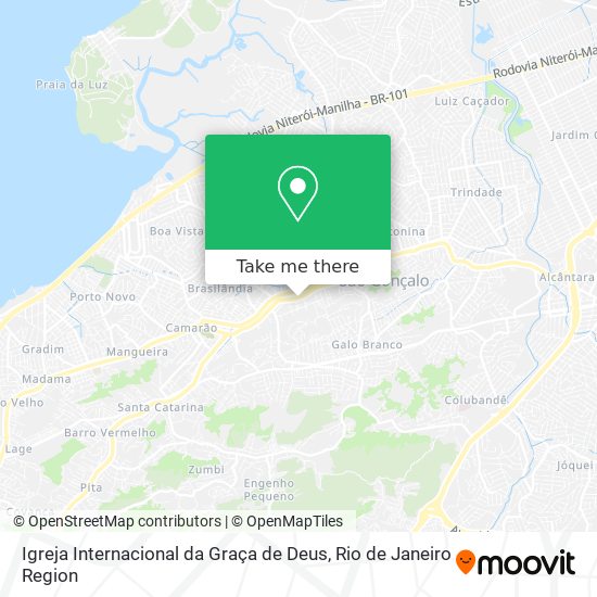 Igreja Internacional da Graça de Deus map