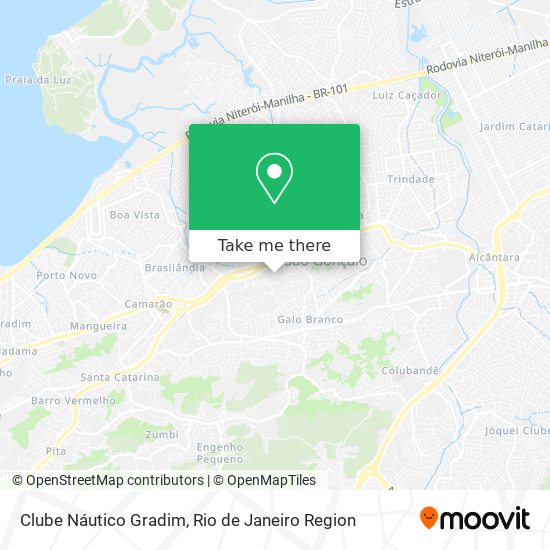Clube Náutico Gradim map