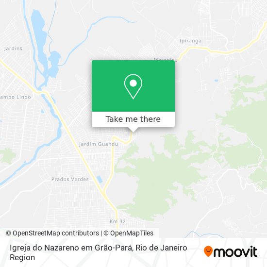 Igreja do Nazareno em Grão-Pará map