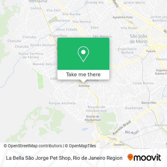 La Bella São Jorge Pet Shop map