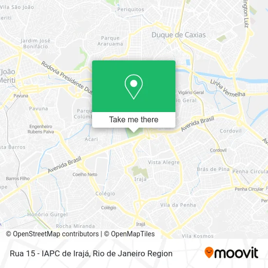 Rua 15 - IAPC de Irajá map