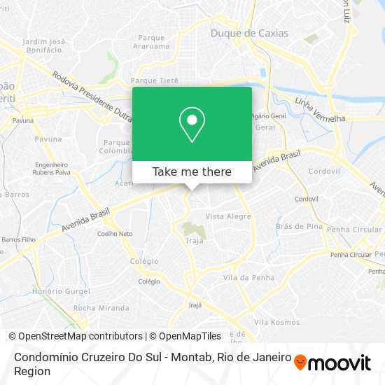 Condomínio Cruzeiro Do Sul - Montab map