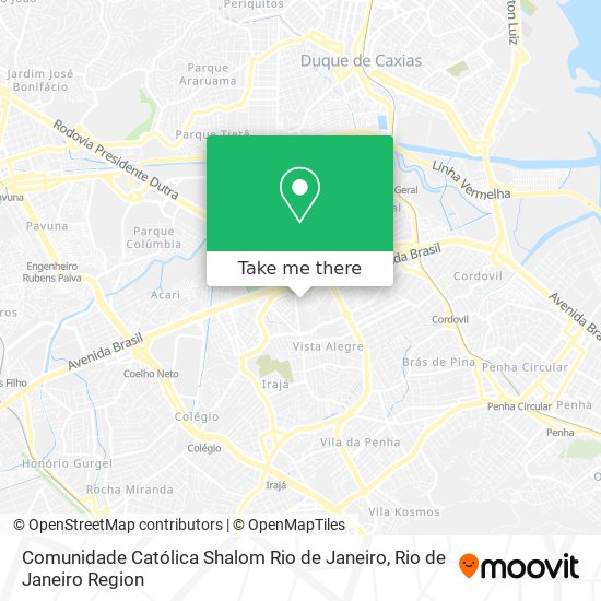Comunidade Católica Shalom Rio de Janeiro map