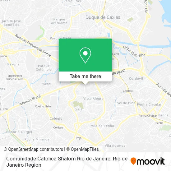 Comunidade Católica Shalom Rio de Janeiro map