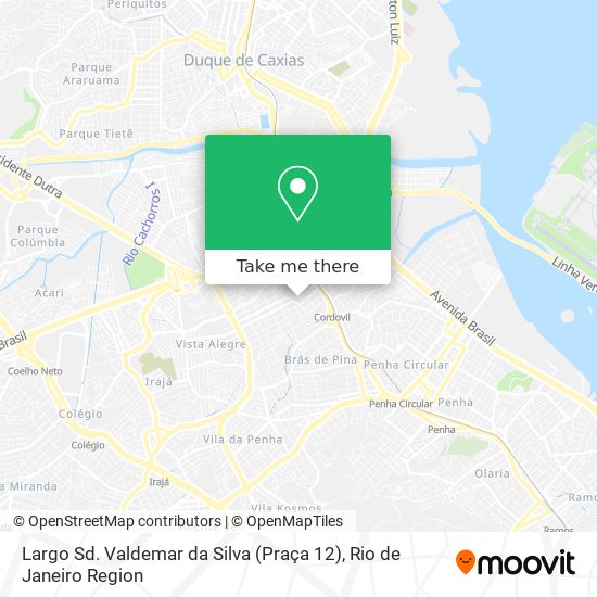 Mapa Largo Sd. Valdemar da Silva (Praça 12)