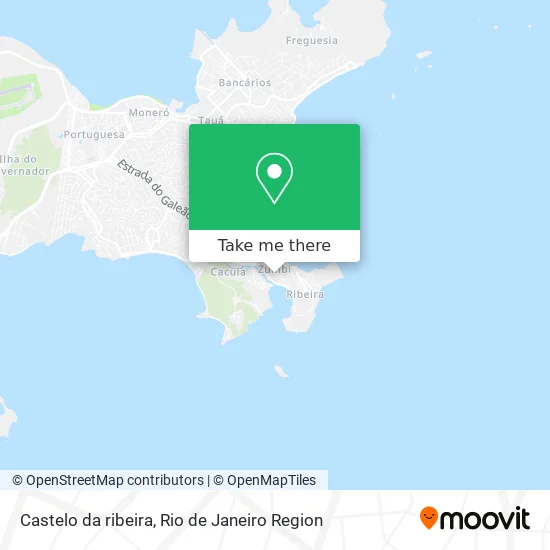 Castelo da ribeira map