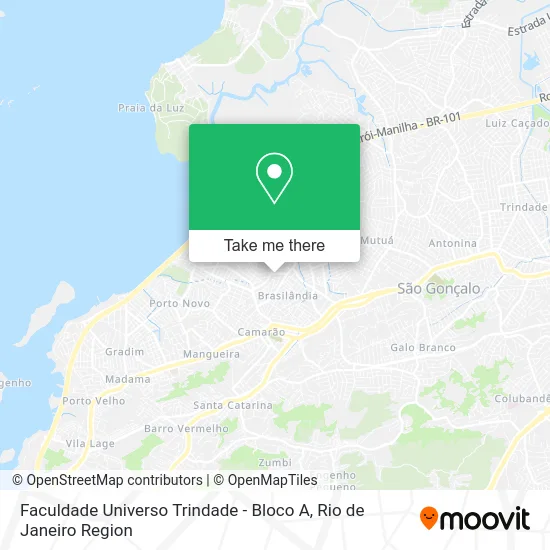 Faculdade Universo Trindade - Bloco A map
