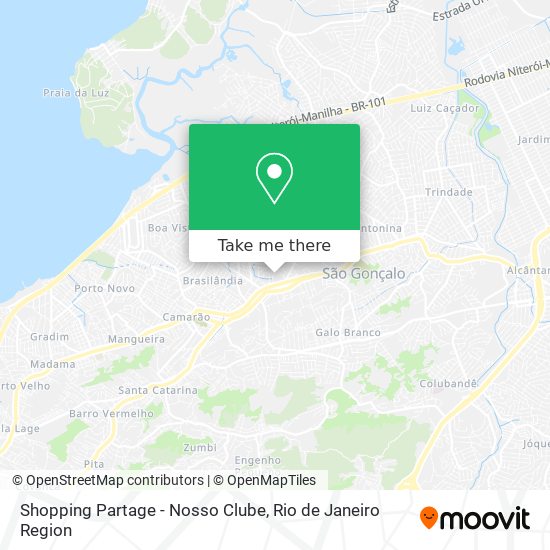 Shopping Partage - Nosso Clube map