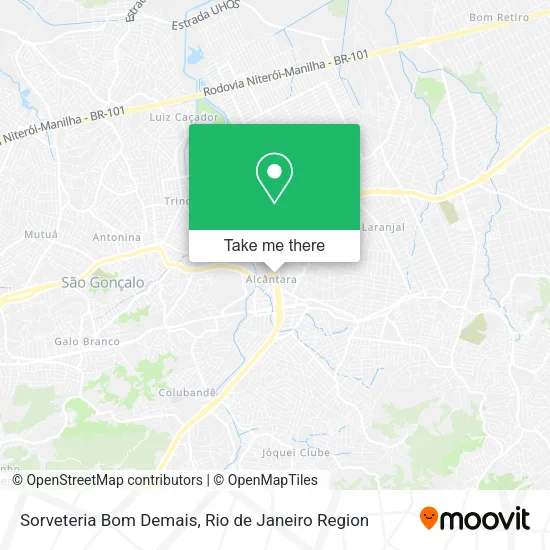 Sorveteria Bom Demais map