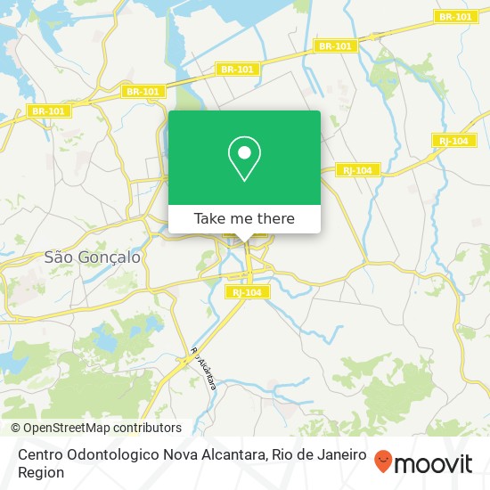 Mapa Centro Odontologico Nova Alcantara