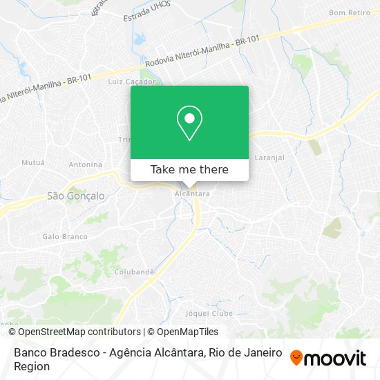 Banco Bradesco - Agência Alcântara map