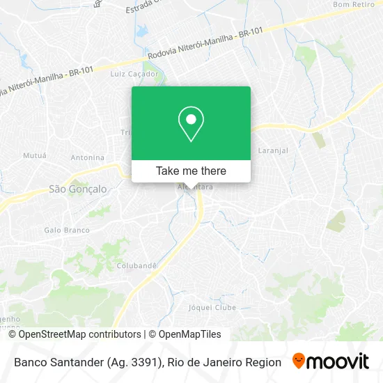 Banco Santander (Ag. 3391) map
