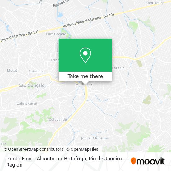 Ponto Final - Alcântara x Botafogo map