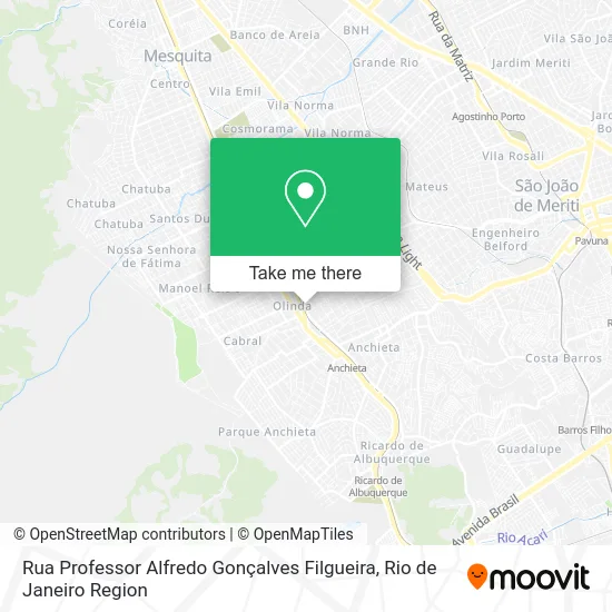 Rua Professor Alfredo Gonçalves Filgueira map