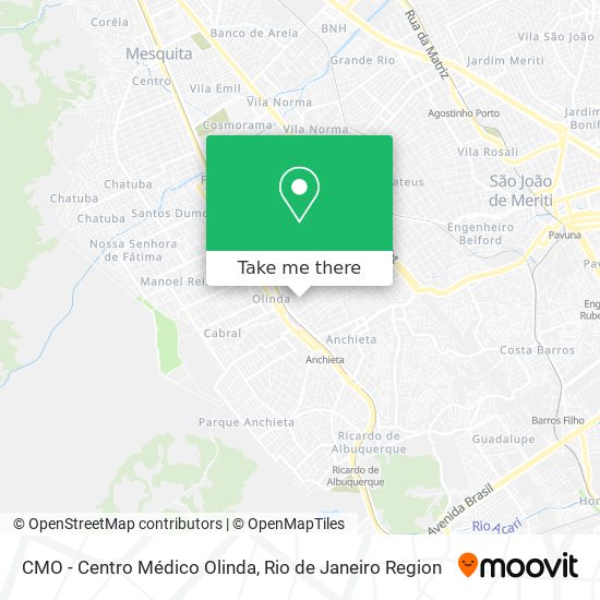 Mapa CMO - Centro Médico Olinda