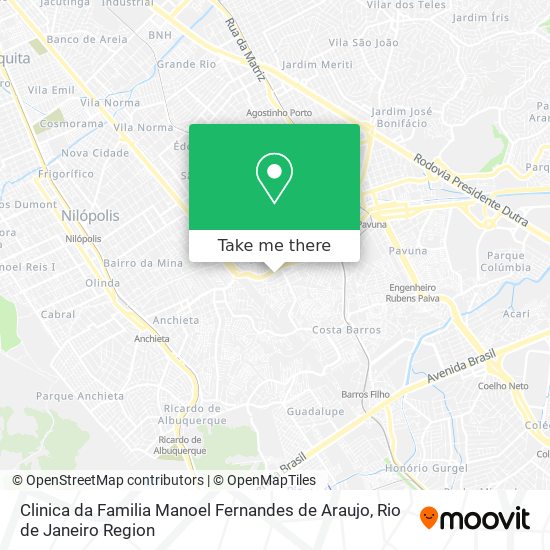 Clinica da Familia Manoel Fernandes de Araujo map