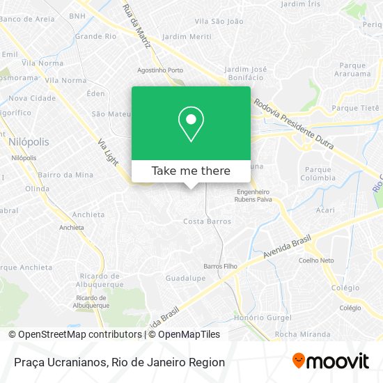 Praça Ucranianos map