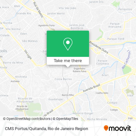 CMS Portus/Quitanda map