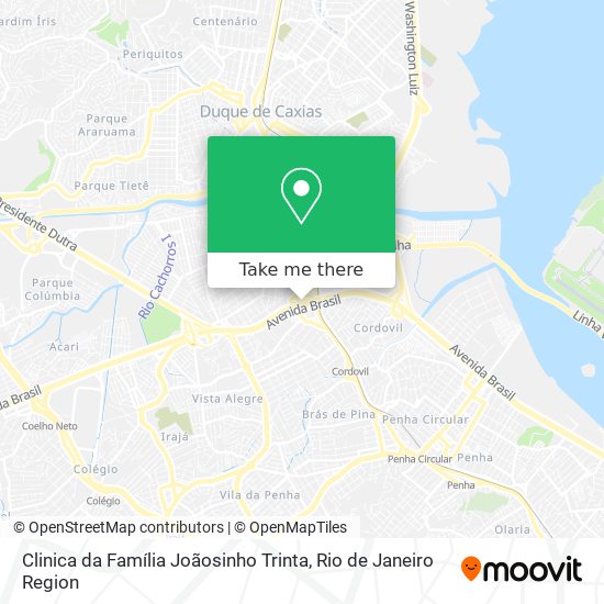 Mapa Clinica da Família Joãosinho Trinta