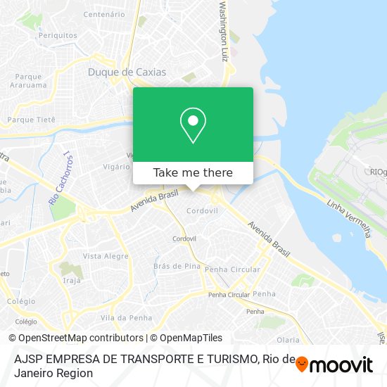 AJSP EMPRESA DE TRANSPORTE E TURISMO map