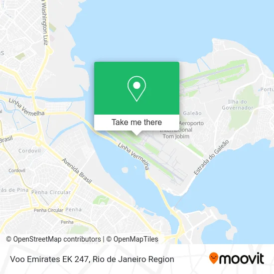 Voo Emirates EK 247 map