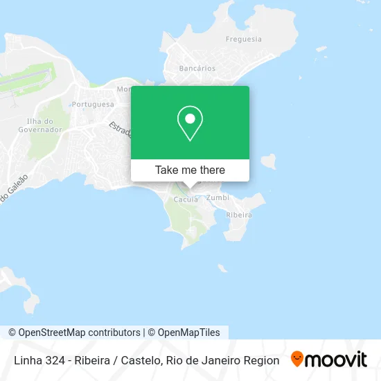 Linha 324 - Ribeira / Castelo map
