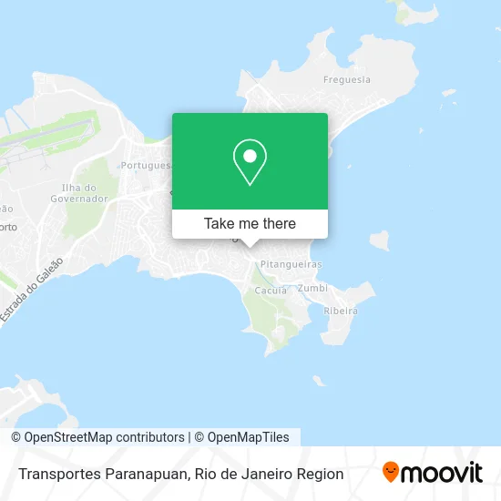 Transportes Paranapuan map