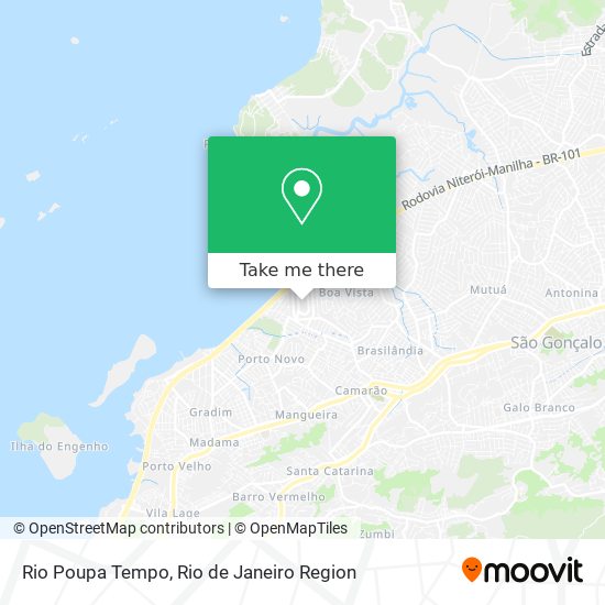 Mapa Rio Poupa Tempo