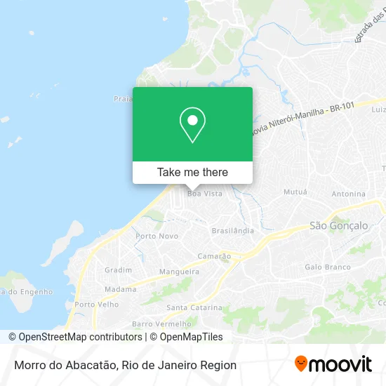 Morro do Abacatão map
