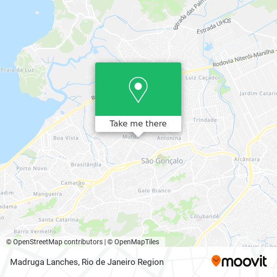 Madruga Lanches map