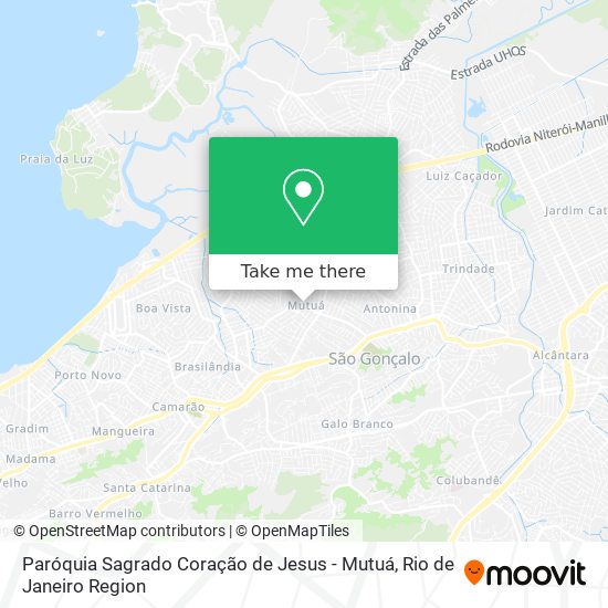 Paróquia Sagrado Coração de Jesus - Mutuá map