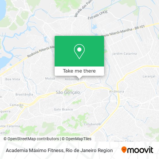 Mapa Academia Máximo Fitness