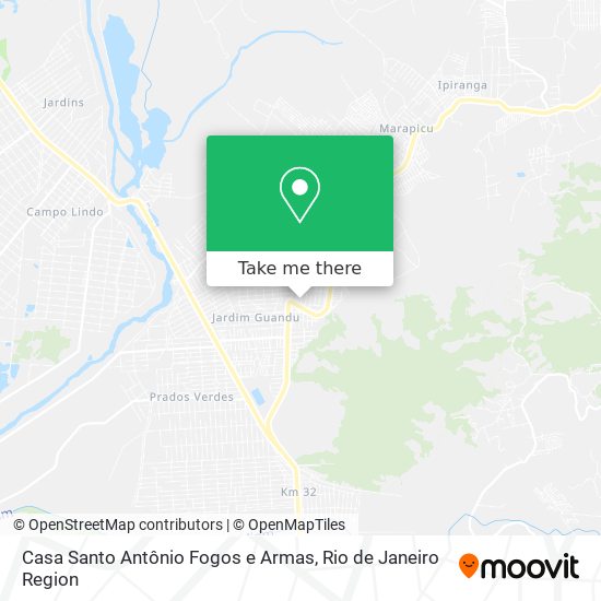 Mapa Casa Santo Antônio Fogos e Armas