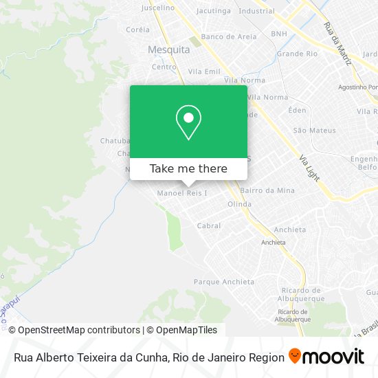 Mapa Rua Alberto Teixeira da Cunha