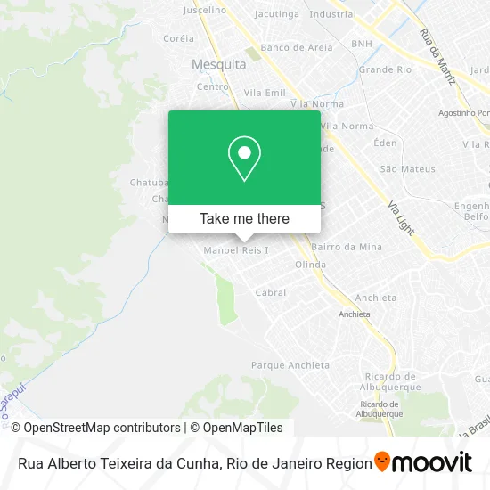 Rua Alberto Teixeira da Cunha map