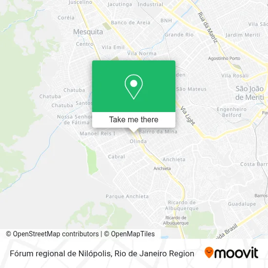 Fórum regional de Nilópolis map