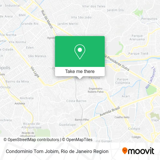 Condomínio Tom Jobim map