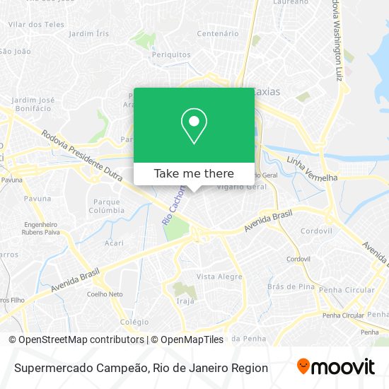 Mapa Supermercado Campeão