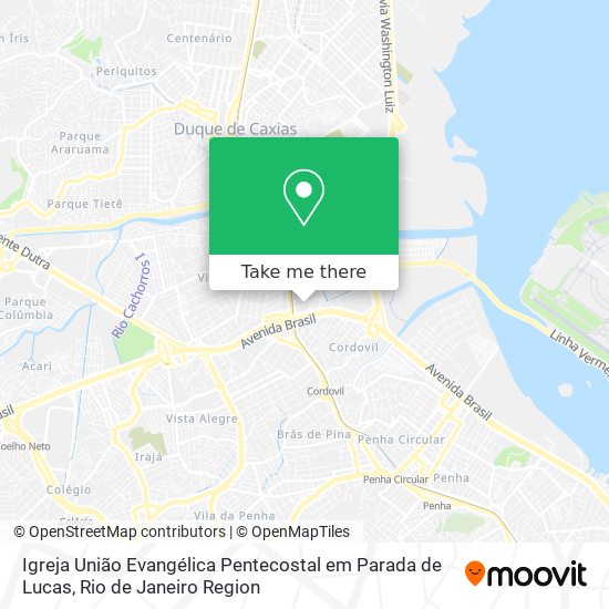 Igreja União Evangélica Pentecostal em Parada de Lucas map