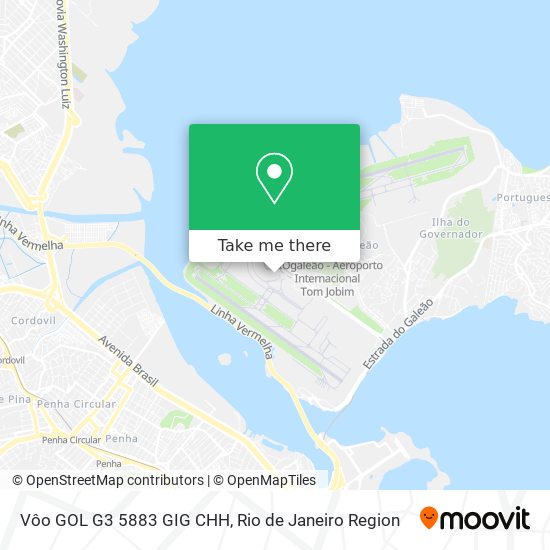 Vôo GOL G3 5883 GIG CHH map